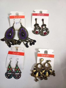 Sarah Fashion Earrings - Four Unique Pairs