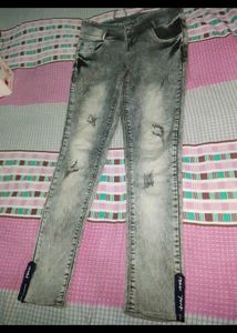 Loose Crop Top And Jeans Free