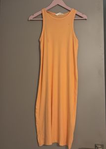 Orange Sleeveless Dress