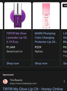 Tirtir Levender Lip Oil🪻with Free Just Herb Gloss
