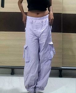 Lavender Cargo Pants – Women’s Baggy Fit