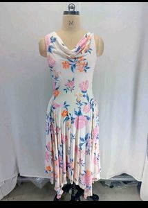 New Crawl Neck Floral Dress