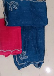 Elegant  Embroidered Saree