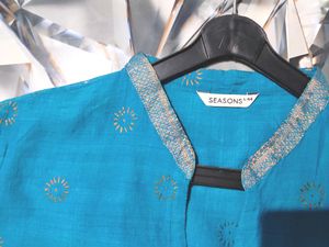 Casual Kurti With Golden Motifs