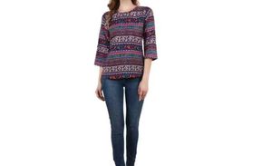 A Polyester Top With Free Size