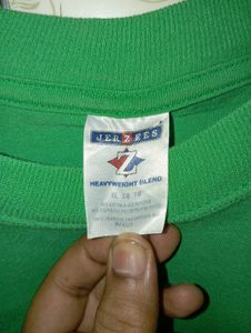 Jerzees Green Oversized Tshirt