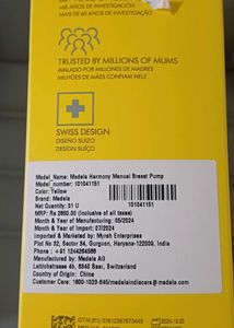 Medela Harmony manual Breast Pump