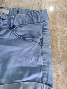 Light Wash Denim Shorts