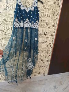 Women Bollywood Style Ethenic Skirt with Long Top