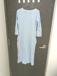Cotton Plus Kurti With Pink Leggings