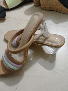 Pastel Rainbow Heeled Sandals