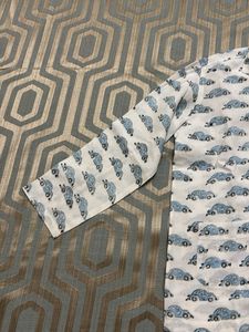 Cute Car Print Pajama Set