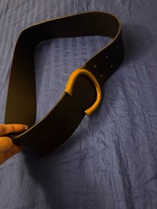 Clearance Sale: Black Belt Golden Buckle
