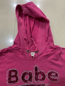 Pink 'Babe' Hoodie