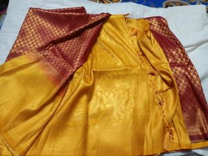 New Red And Yellow Kubera Pattu