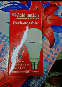 Gold Nation Rechargeable LED Bulb