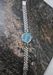 Delton Women&#39;s Silver Watch with Blue Face