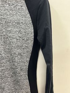 H&amp;M Black &amp; Gray Long Sleeve Dress