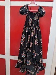 Women Floral Off Shoulder Maxi Dress