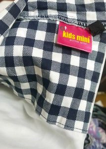 Black N White Checks Frock