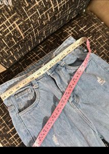 Ripped Light Blue Jeans Women