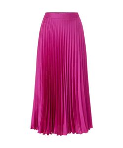 Pink Pleated Maxi Skirt