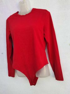 Red Bodysuit Top