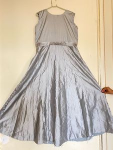 Elegant Grey Ethnic Gown