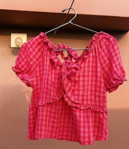 Pink Ruffle Top