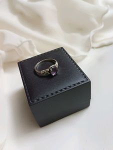Pure silver Amethyst Ring