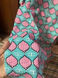 Printed Beautiful Short Cotton Kurti ,3/4 Sleeves