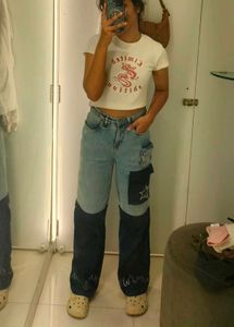 Roadster Wideleg Double Coloured Jeans