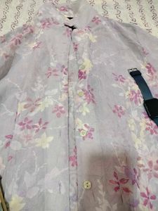 Lavender 3/4 Sleeves Shirt