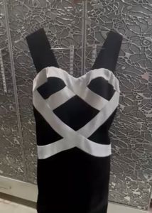 Chic Black &amp; White Mini Dress