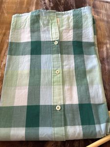 Mufti Green Checkered Shirt