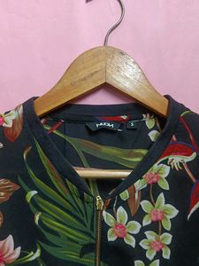 Floral Bomber Jacket
