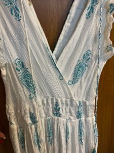 White Embroidered Dress