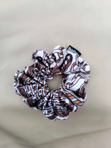 Hermes Style Chain Print Scrunchies