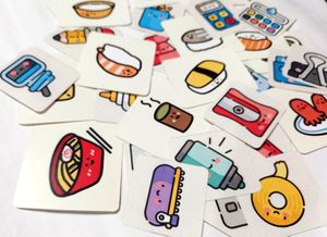 School &amp; Tiffin Items Sticker Pack of 36 Stickers