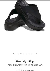 Crocs LiteRide Platform Sandals never used