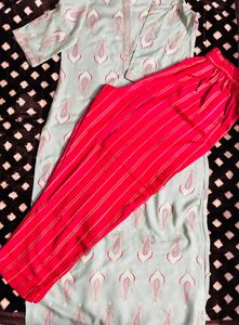 Never Worn Green Kurta Pant Set