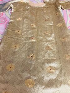 Elegant Gold Ethnic Kurta
