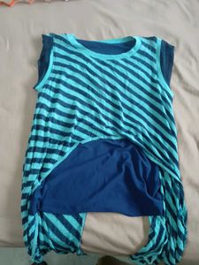 Striped Blue Top