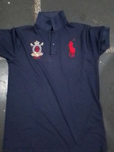 Ralph Lauren Navy Polo - Size Medium