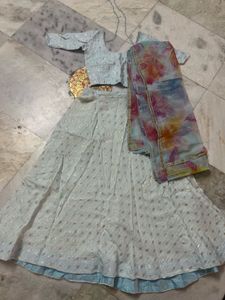 Sky Blue Lehenga