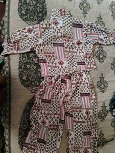 Patterned Pajama Set