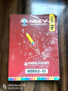 Bansal Neev Foundation 7th STD All Sub Module