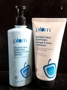 Plum Coconut Milk Shampoo &amp; Conditioner Set