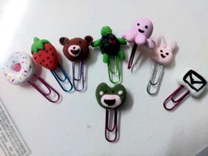 Cute Clay Paper Clips - Kawaii Desk Accessories