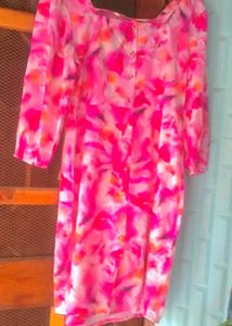 Floral Western Dress For Plus Size Women